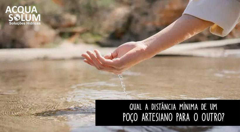 Qual a distância mínima de um poço artesiano para o outro?