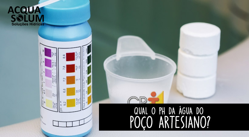Qual o pH da água do poço artesiano?