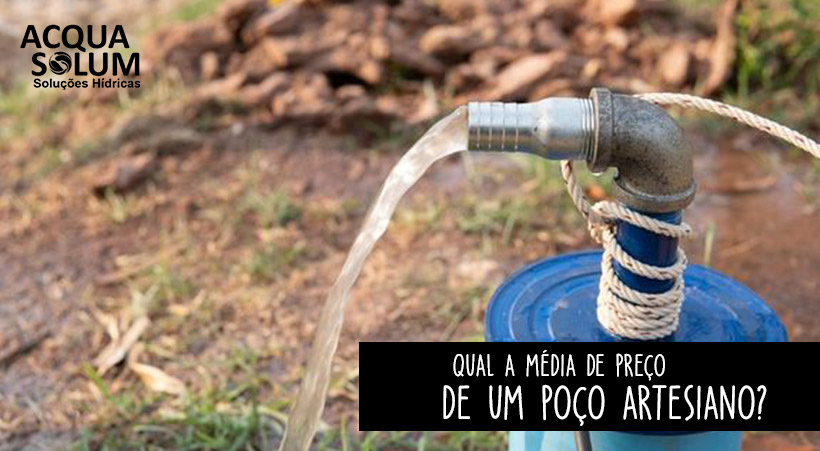 Qual a média de preço de um poço artesiano?
