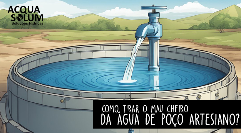 Como tirar o mau cheiro da água de poço artesiano?