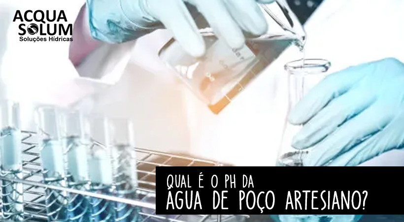 Qual é o pH da água de poço artesiano?